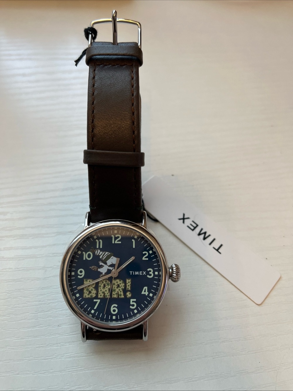 Timex Peanuts Snoopy Winter BRR! Silver Case Watch